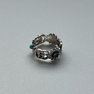 Gucci Double G Mother of Pearl Ring Size 14/US 6.75